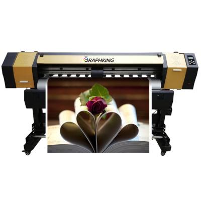 China Retail High Quality Chinese Eco Printer Vinyl 1.6m Flex Banner Printer DX5 XP600 Printhead Solvent Inkjet Printer for sale