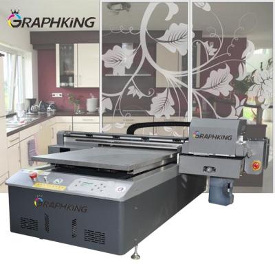 China Retail Graphking A1 Flatbed Printer For UV Glass 3D Effect Printing Machine With 3 Print Head XP600 for sale