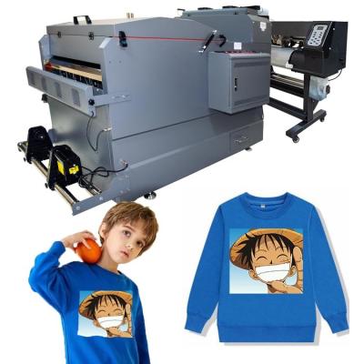 China Good quality DTF retail printer with double print head I3200A1 pet film textile T-shirt logo printing on sale for sale