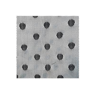 China Stain Resistant Big Polka Dot Tulle Mesh Fabric Garment For Women #108 for sale