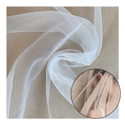 China Tear-Resistant Hot Selling Decorative Bridal Dress Lace Tulle Fabric Mesh Wedding for sale