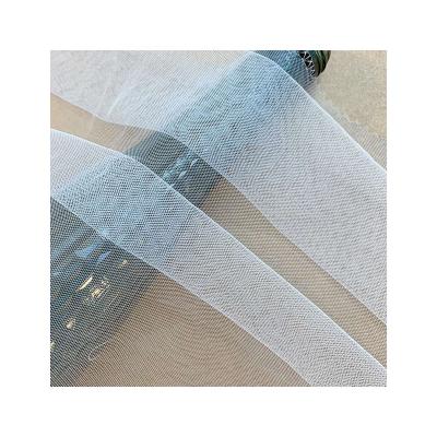 China Hot Sale Customized Fabric Knitting Blend Shrink-Resistant And Nylon Mesh Fabric For Wedding Dress for sale