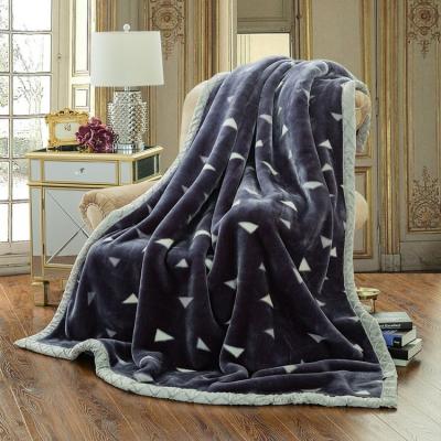 China High quality anti dust mite mink raschel blanket for winter mink heavy raschel blanket soft baby raschel blanket for sale