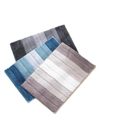 China Anti-slip Microfiber Gradient Color Mat Rug Good Quality Water Absorption Home Adult Customized Square Non-slip Omj-b01a Machine Made for sale