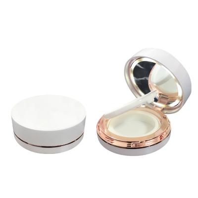 China Next New Recycled Materials 2 Layers Loose Powder Compact Makeup Case 2021 With Light With Mirror for sale