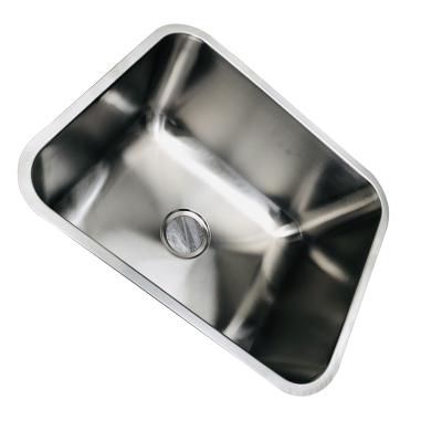 China Without Faucet Wholesale 304 Stainless Steel Square Kitchen Welded Double Bowl Step Downs Long Sale Style Surface for sale