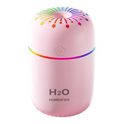 China 220ML Mini Portable Ultrasonic Humidifier Cooler Sprayer 9l/h Light 220ML Variable Ultrasonic Humidifier Diffu Ultrasonic Cleaner LED Colors for sale