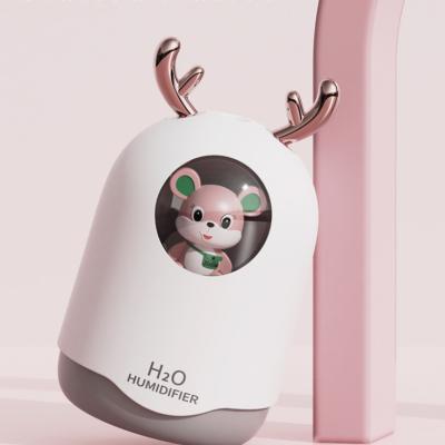 China 2021 New Arrival 260ml Large Capacity Variable Ultrasonic Humidifier Colors LED Light Unit Disposable Humidifier Ultrasonic for sale