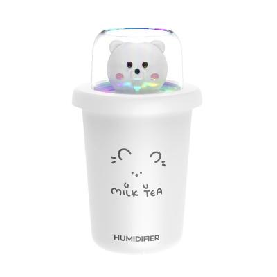 China 2021 Colors LED Light Changeable Ceramic Ultrasonic 100ml Humidifier For Portable Night Light Mini Air 3d Moon Heaters Car Ultrasonic Humidifier for sale