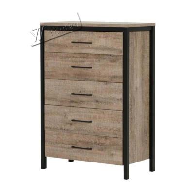 China Wooden Modern Dresser Style 5Drawers Vanity Dresser Table Storage For Bedroom for sale