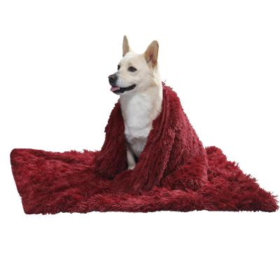 China High Quality Wholesale Custom Cheap Travel Pet Fleece Blanket Keep Warm Pet Blanket for sale