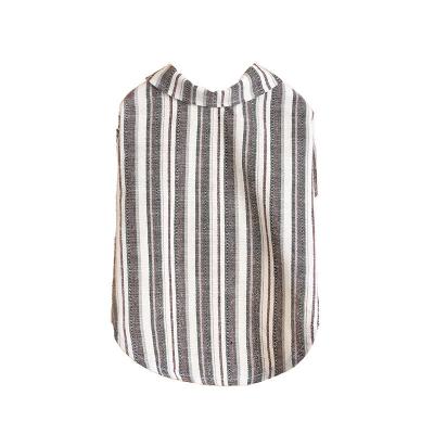 China China Sustainable Factory Provided Good Quality New Cotton Pet Clothing Summer Striped Dog Shirt for sale