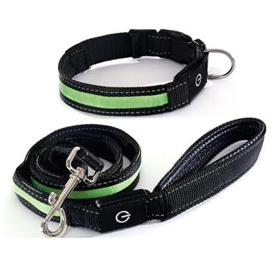 China Wholesale Custom High Quality Reflective LED Pet Harness Safety Safet Dog Harness and Leash Cheap Leash for sale