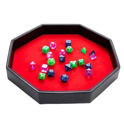 China Die Cut Heavy Duty 11.5 Inch Rolling Tray Rolling Die Holder Red Black Felt Lined Leather Dies for sale