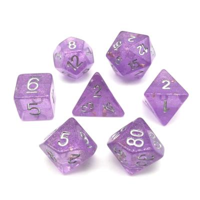 China DND Games Colorful Resin D6 D20 D&D Dies Set Disaster Buys With Smoke Style for sale