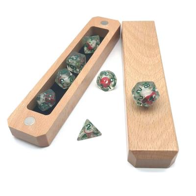 China Resin e-commerce preferred custom polyhedral resin d20 crystal dnd dies set for sale