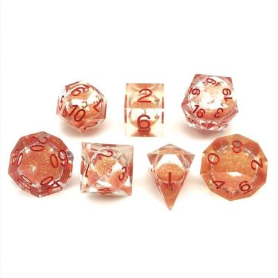 China Exclusive Polyhedral Liquid Resin Customization D20 Dies Set For DND RPG Mtg for sale