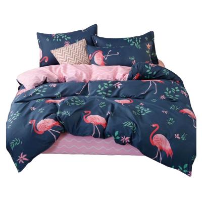 China Nondisposable 6 Piece Comforter Sheet Sets Floral Printed Luxury 3D Sheet for sale