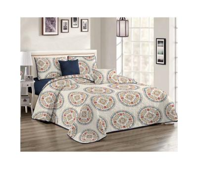 China Soft Home Use High Quality Microfiber Polyester Printing Quilted Bedspread King Size for sale