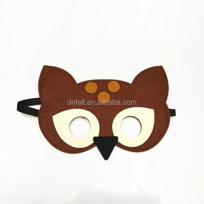 China Factory Price Eco - Friendly Halloween Party Felt Animal Shape Mask For Kids for sale