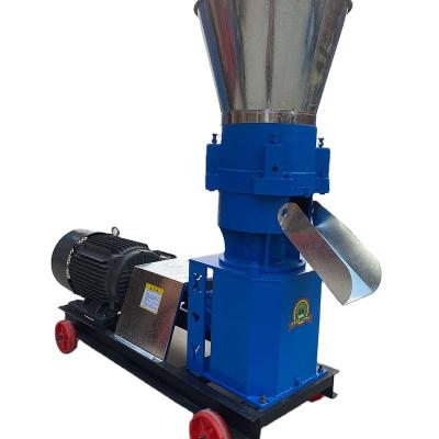 China High Efficiency Low Cost Flat Die Roll Feed Pellet Extruder Machine Number One Fish Feed Pellet Dryer Machine for sale