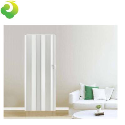 China Modern Interior Doors PVC Multifold Folding Door For Closet And Wardrobe 6 Mm Thickness Accordion Sliding Door for sale