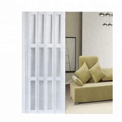 China China High Quality Plastic Folding Screen Door PVC Sliding Doors Bathroom Accordion for sale