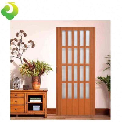 China Modern Stylish Appearance 6mm PVC Folding Door PVC Sliding Door for sale