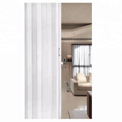 China Folding PVC toilet door /pvc bathroom door price for sale