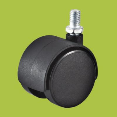 China office chairs making accessories black thread stem Nylon casters for sale