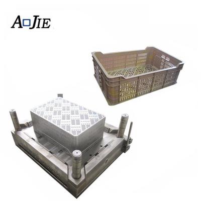 China Manufacturing Steel Injection Prototype Plastic Crate Stackable Mold Buyer for sale