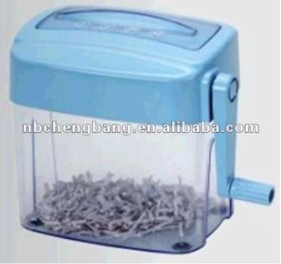 China Hand Manual Cross Cut Mini A5 Document Shredder For Home And Office Normal for sale