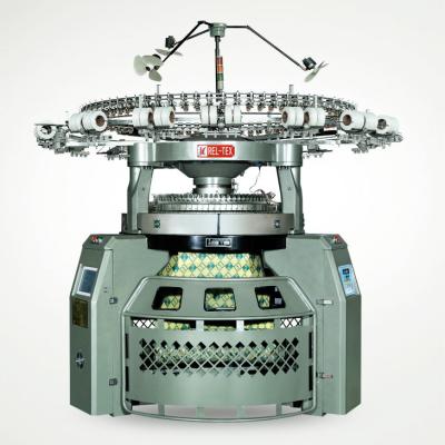 China Double Weft Transfer Rib Jacquard Circular Knitting Machine for Tank Top for sale