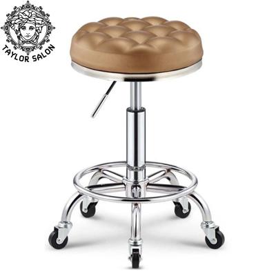 China Movable barbershop furniture salon stool hair salon stool chairs for salon barber for sale