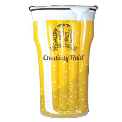 China Water Entertainment OEM Novelty Design Beer Glass Swimming Pool Float for sale