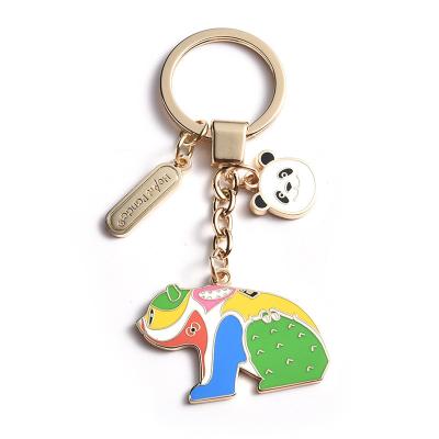 China Metal No Min Metal Key Chain Factory Hard Enamel Key Chain Custom Enamel Metal Keychains for sale