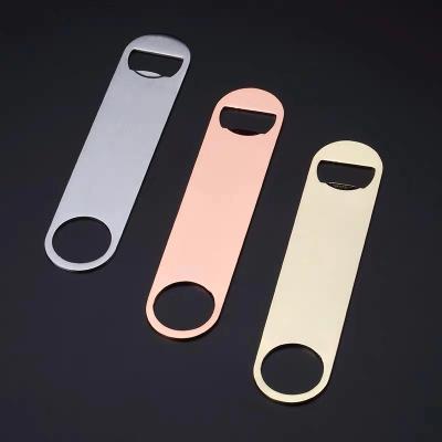 China Wholesale Empty Stocked Metal Stainless Steel Beer Bottle Opener for sale