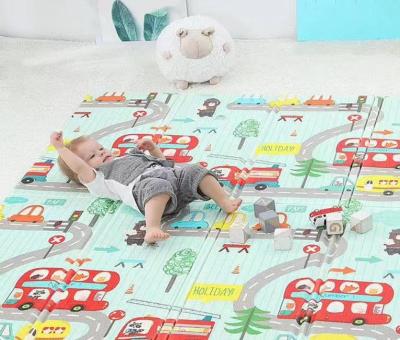 China Non-toxic Foldable Baby Play Mat for Crawling, Extra Large Play Mat for Baby, Waterproof Non Toxic Anti-Slip Reversible Foam Playmat for sale