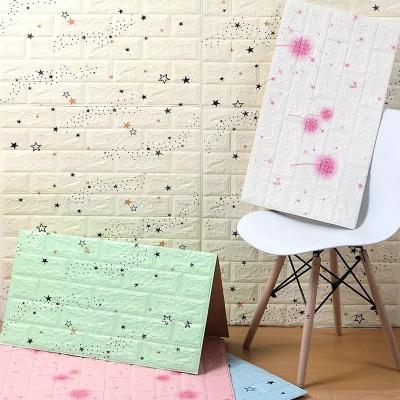 China Modern wallpapers/wall coating home decoration star brick wallpaper durable Wallpapers Wall Coa peel and stick 3D wall panel arthome for sale