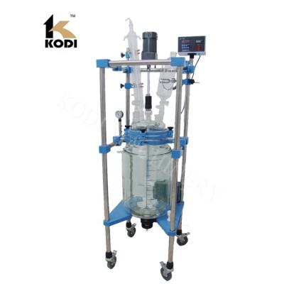 China Factory KODI PGR Series Glass Reactor Lined Lab Reactor For Lab Use for sale