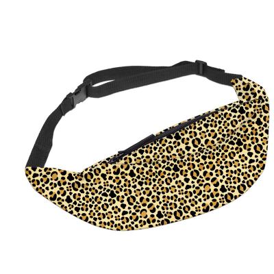 China Waterproof Hip Bum Bag Pouch Waist Pack Fanny Pack Adjustable Belt Bag Waterproof Classic Leopard for Travel for sale