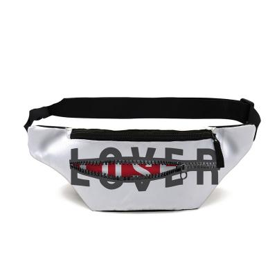 China New Waist Pack Men Women Bum Bag Traveling Phone Money Pouch Personality Female Belt Bags Waterproof Unisex Zipper Bag for sale