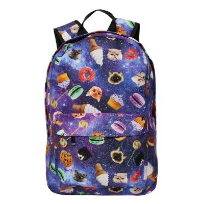 China New Creative Designed Popular Starry Sky 3D Digital Printing Student Backpack Waterproof School Bag for sale