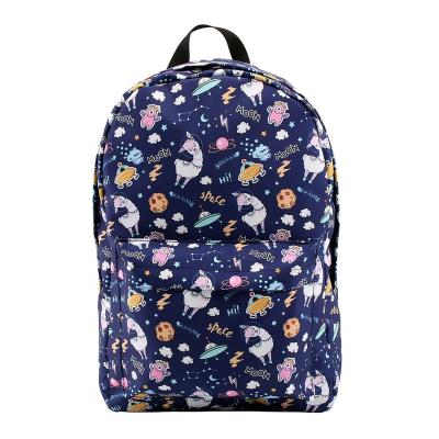 China Factory Wholesale Cute Design Waterproof Alpaca Raincoat Kids Backpacks School Custom Backpacks for sale