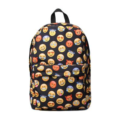 China Newest Style Waterproof Selling Black School Bag Yellow And Red Backpack for sale