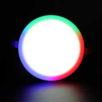 China Dual Color 24W Smart Adjustable 70 To 205mm Three Colors In One Dimmable Led Panel Light With Frameless for sale