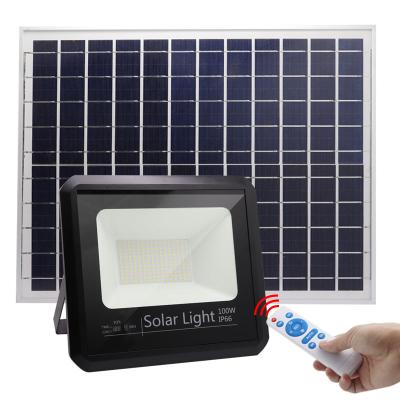 China ROAD Height Quality Low Price 9000 Lumens 100w Led Solar Floodlight Flood Light for sale