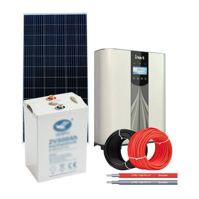 China 3000W Solar System 3000W Gel Battery Power Home Solar Hybrid Home Hybrid Energy System for sale