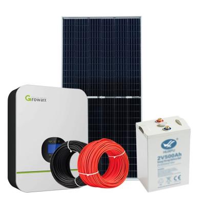 China Hot Latest Item Hot Solar System 3000W Hybrid Gel Battery Home Solar Power System for sale