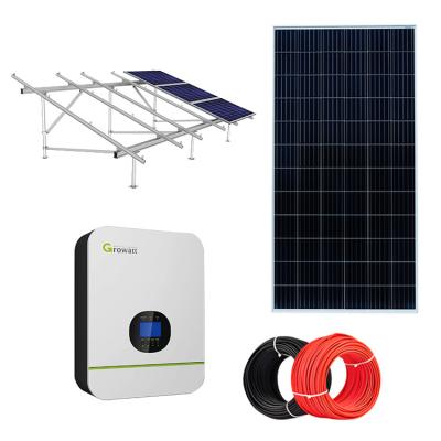 China Home Photovoltaic Grid Powering Solar System 5Kw 10Kw 15Kw 20Kw On-Grid Solar System For Home for sale